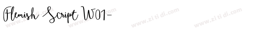 Flemish Script W01字体转换
